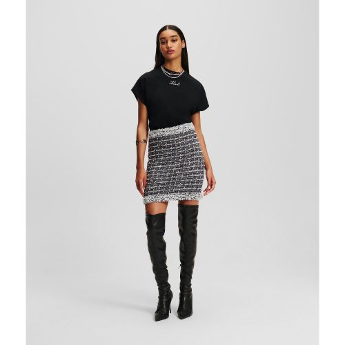 Jupe Crayon En Bouclé, , //, Taille: L - Karl Lagerfeld - Modalova