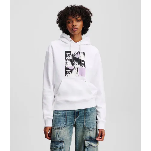 Sweat À Capuche Avec Imprimé Karl, , , Taille: L - Karl Lagerfeld - Modalova