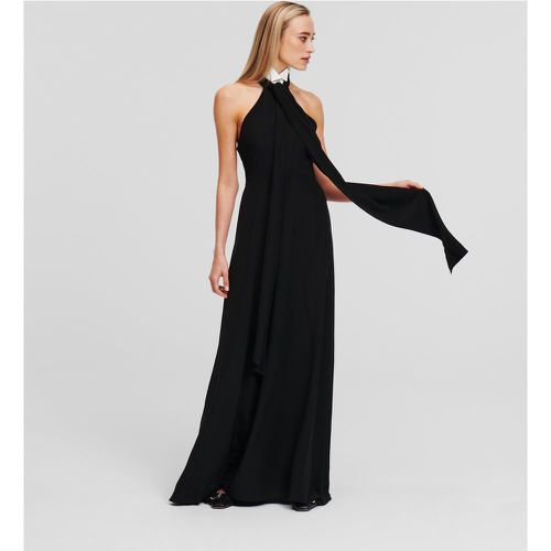 Robe Maxi À Col Nœud Papillon, , /, Taille: X48 - Karl Lagerfeld - Modalova