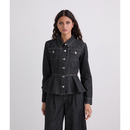 Contrast Stitch Denim Jacket, , , Taille: XL - Karl Lagerfeld - Modalova