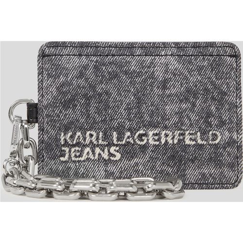 Porte-cartes En Denim Klj, , NOIR DÉLAVÉ, Taille: X00 - KL Jeans - Modalova