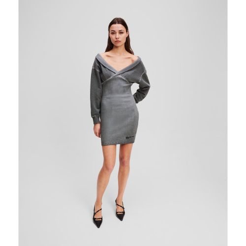 Robe Sweat-shirt À Épaules Dénudées, , , Taille: L - Karl Lagerfeld - Modalova