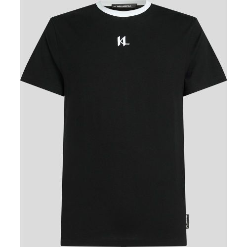 Monogram Slim T-shirt, , , Taille: L - Karl Lagerfeld - Modalova