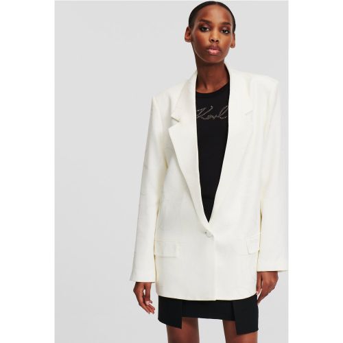 Blazer En Satin, , , Taille: 34 - Karl Lagerfeld - Modalova