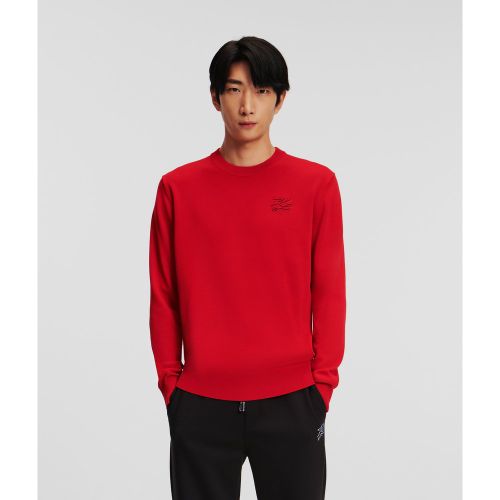 Pull À Col Rond En Tricot, , , Taille: 3XL - Karl Lagerfeld - Modalova