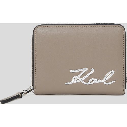 Portefeuille Zippé K/signature De Taille Moyenne, , , Taille: One size - Karl Lagerfeld - Modalova