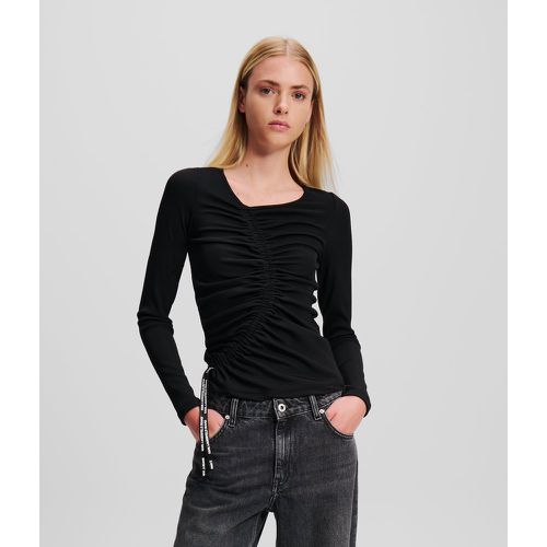 Haut À Manches Longues Froncé Klj, , , Taille: XL - KL Jeans - Modalova