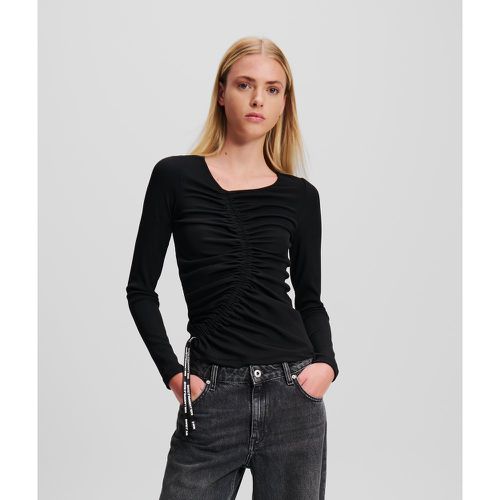 Haut À Manches Longues Froncé Klj, , , Taille: XXS - KL Jeans - Modalova