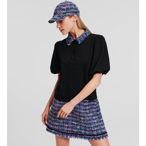 Polo En Bouclé, , , Taille: XL - Karl Lagerfeld - Modalova