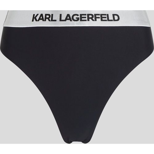 Bas De Bikini Taille Haute Avec Logo Karl, , , Taille: XM - Karl Lagerfeld - Modalova