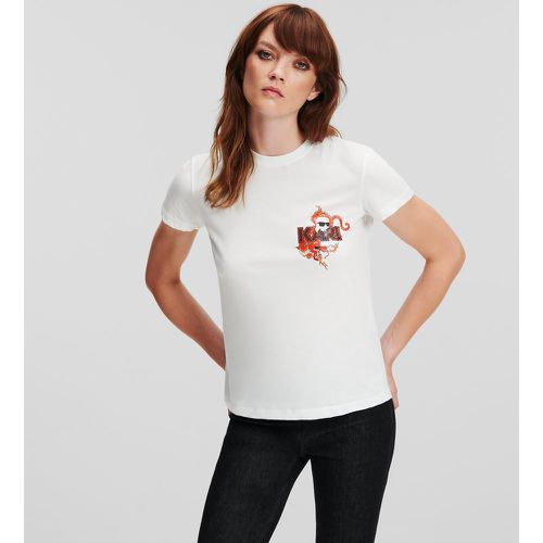 T-shirt K/ikonik Nouvel An Lunaire, , , Taille: XXS - Karl Lagerfeld - Modalova