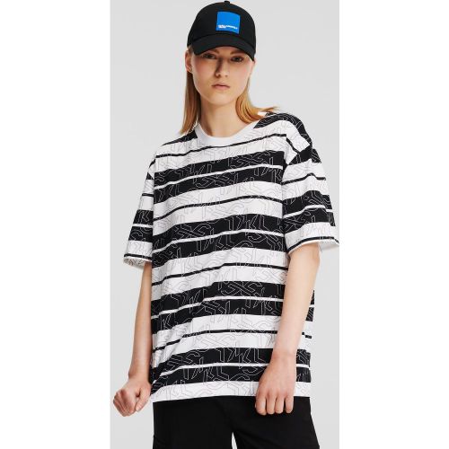 T-shirt Rayé Monogram, , -, Taille: L - KL Jeans - Modalova