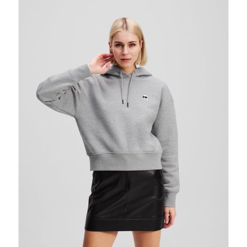 Ikon Patch Cropped Hoodie, , , Taille: L - Karl Lagerfeld - Modalova