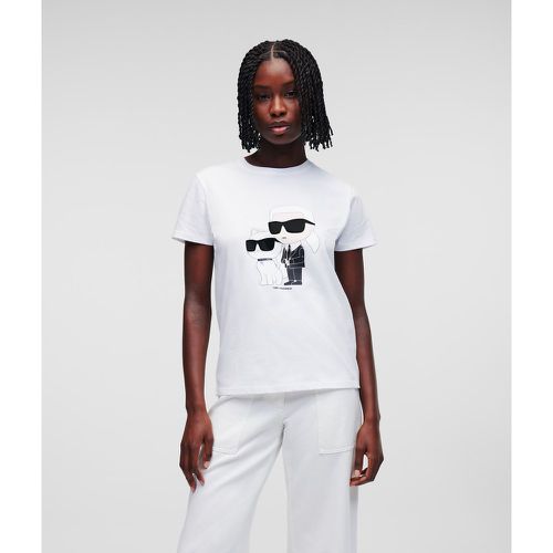 T-shirt Karl Ikon Karl Et Choupette, , , Taille: XL - Karl Lagerfeld - Modalova