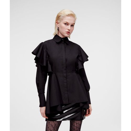 Chemise En Popeline Froncée Par Hun Kim, , , Taille: X38 - Karl Lagerfeld - Modalova