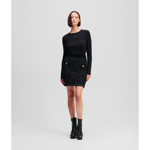 Jupe En Tricot Bouclé Karl Essential, , , Taille: XL - Karl Lagerfeld - Modalova