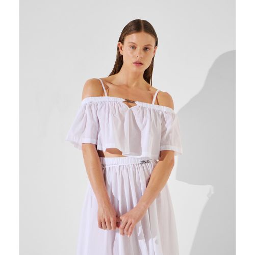 Haut De Plage Cropped À Épaules Dénudées, , , Taille: L - Karl Lagerfeld - Modalova