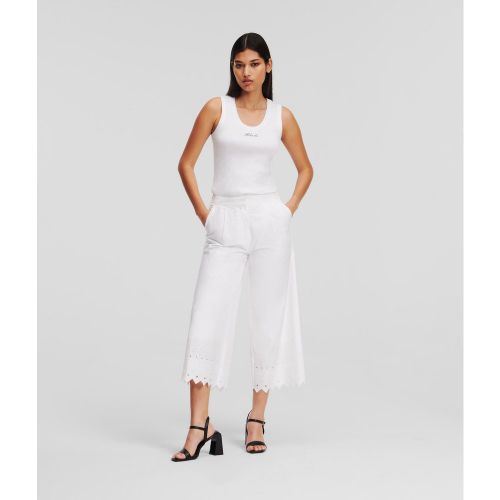Pantalon Avec Broderie Anglaise, , , Taille: 34 - Karl Lagerfeld - Modalova