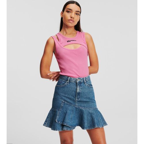 Débardeur Côtelé Effet Superposition, , , Taille: L - KL Jeans - Modalova