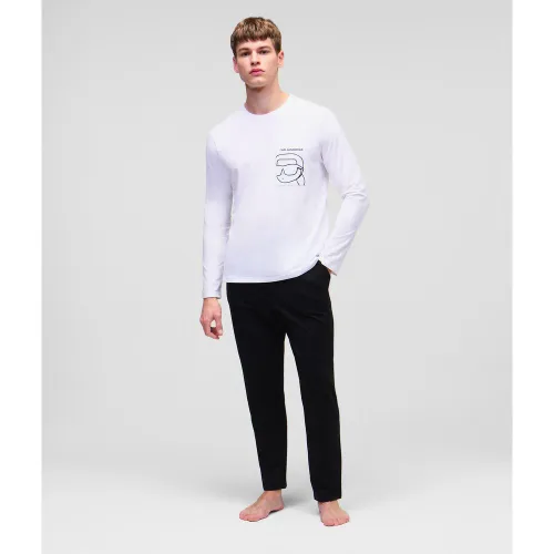 Pyjama À Manches Longues Ikon, , /, Taille: L - Karl Lagerfeld - Modalova