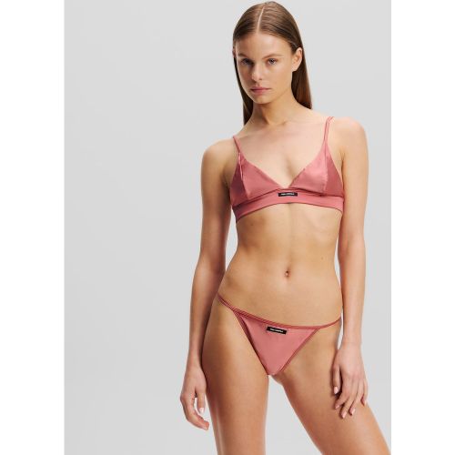 Soutien-gorge Triangle En Satin Avec Logo Karl, , , Taille: XL - Karl Lagerfeld - Modalova