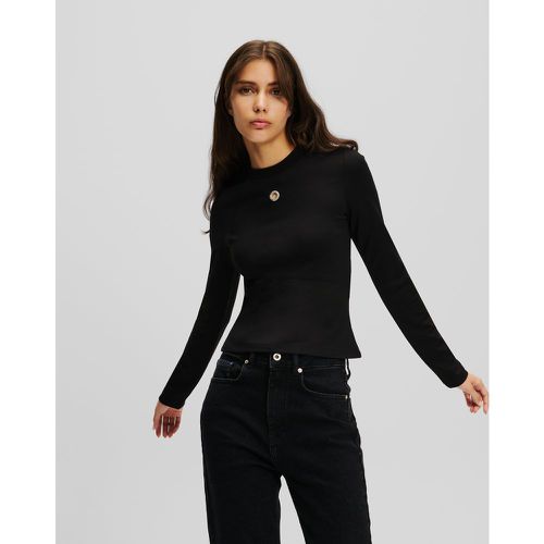 Haut À Manches Longues Avec Œillet Klj, , , Taille: XL - KL Jeans - Modalova