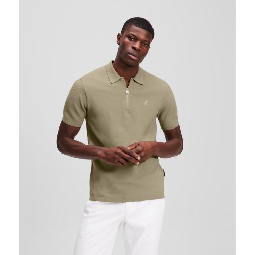 Zip-up Polo Shirt, , , Taille: L - Karl Lagerfeld - Modalova