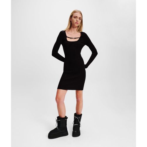Robe En Tricot À Encolure Carrée, , , Taille: L - KL Jeans - Modalova