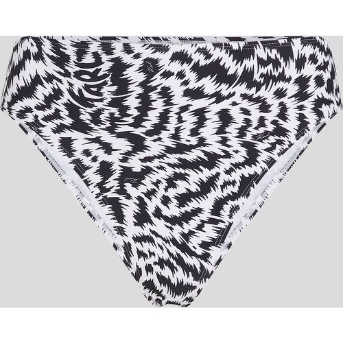 Bas De Bikini Taille Haute À Imprimé Animalier, , , Taille: XL - Karl Lagerfeld - Modalova