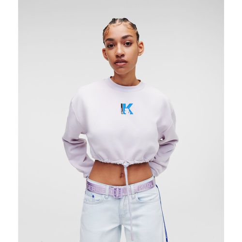 Sweat Cropped À Base Resserrable Klj, , , Taille: XL - KL Jeans - Modalova