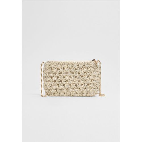 Sac pochette en crochet Écru OS - Stradivarius - Modalova