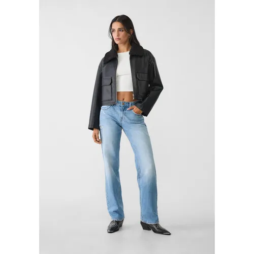 Jean regular taille basse 32 - Stradivarius - Modalova