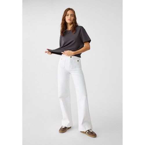 D77 Pantalon minimaliste avec poches 42 - Stradivarius - Modalova