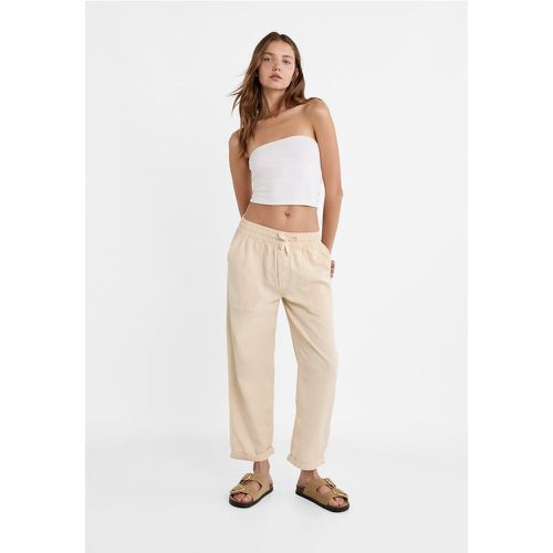 Pantalon fluide sergé XS - Stradivarius - Modalova