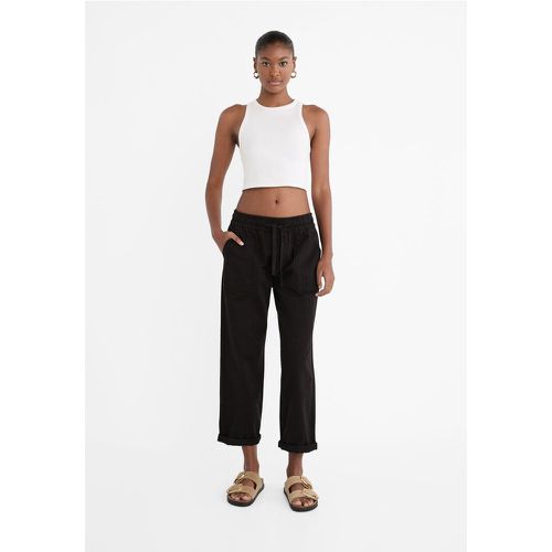 Pantalon fluide sergé XS - Stradivarius - Modalova