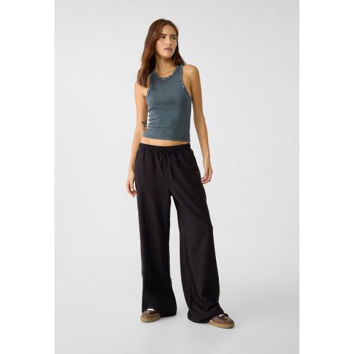 Pantalon fluide rayé sur le côté XS - Stradivarius - Modalova