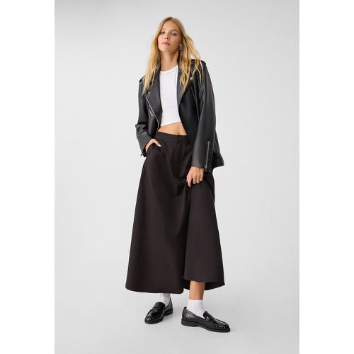 Jupe cape midi fluide M - Stradivarius - Modalova