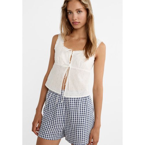 Short boxer taille élastique carreaux vichy XS - Stradivarius - Modalova