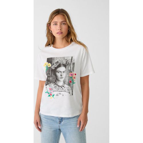 T-shirt brodé Frida Kahlo XS - Stradivarius - Modalova