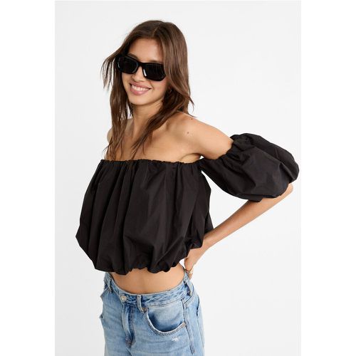 Top bouffant avec épaules dénudées XS - Stradivarius - Modalova