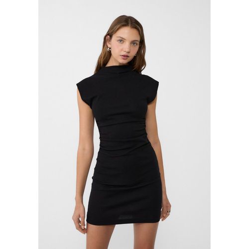 Robe courte froncée XS - Stradivarius - Modalova