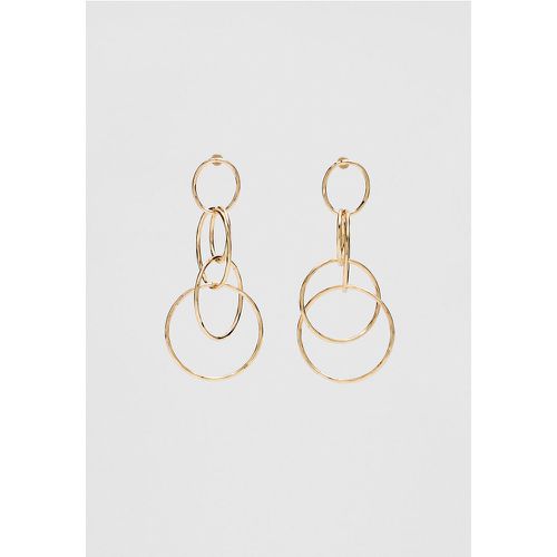 Boucles d’oreilles longues avec cercles OS - Stradivarius - Modalova