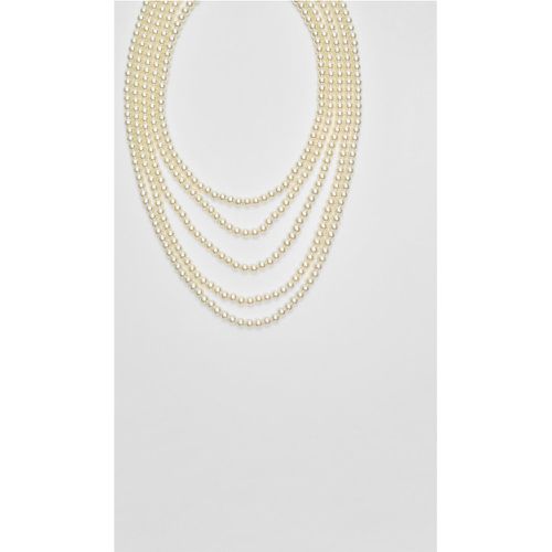 Collier long cascade perles OS - Stradivarius - Modalova