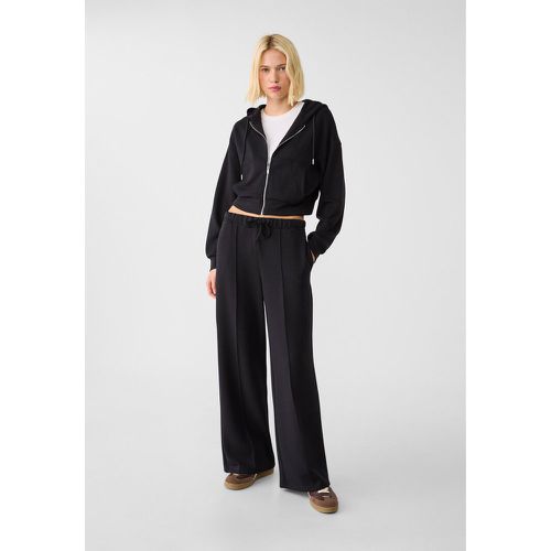 Pantalon large avec couture doux au toucher L - Stradivarius - Modalova