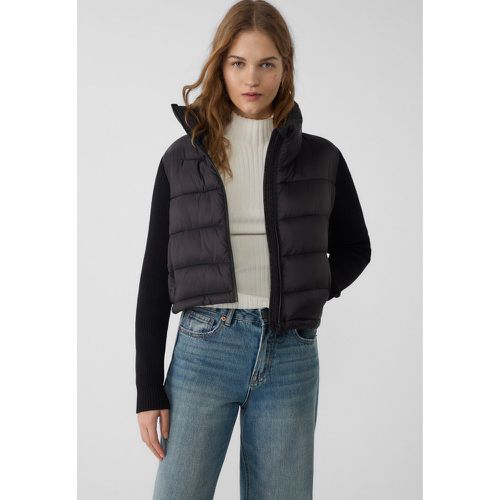 Blouson matelassé à manches tricot XS - Stradivarius - Modalova