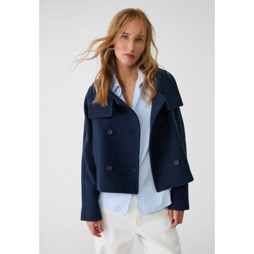 Manteau court cache-cœur à col montant XS - Stradivarius - Modalova