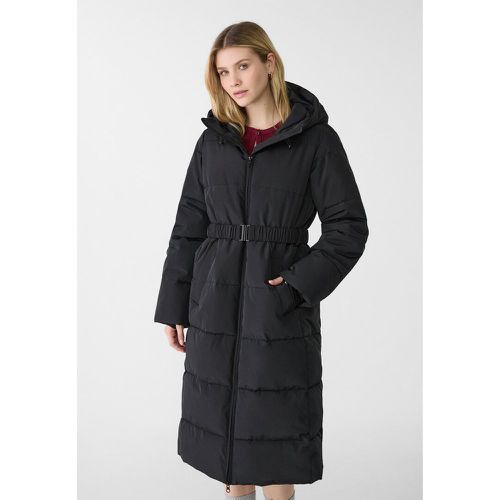 Manteau long matelassé avec ceinture XS - Stradivarius - Modalova