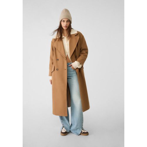 Manteau oversize doux au toucher XS - Stradivarius - Modalova