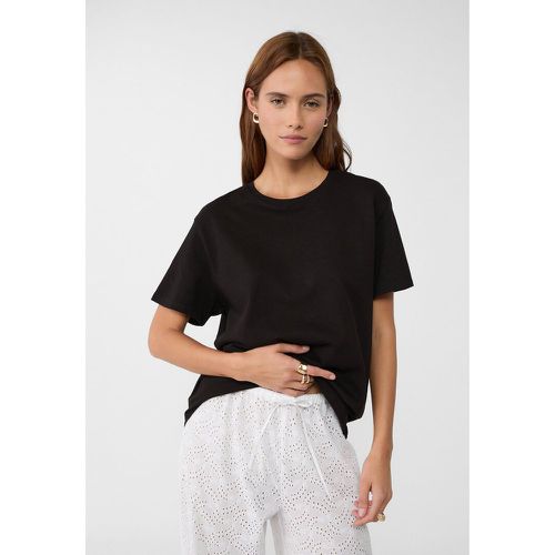 T-shirt boxy en coton épais XS - Stradivarius - Modalova