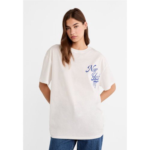 T-shirt oversize avec graphique XS - Stradivarius - Modalova